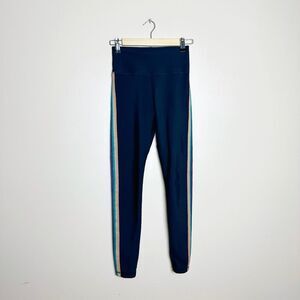 CLEARANCE! Black Spiritual Gangster Rainbow Stripe Leggings Size S VGUC